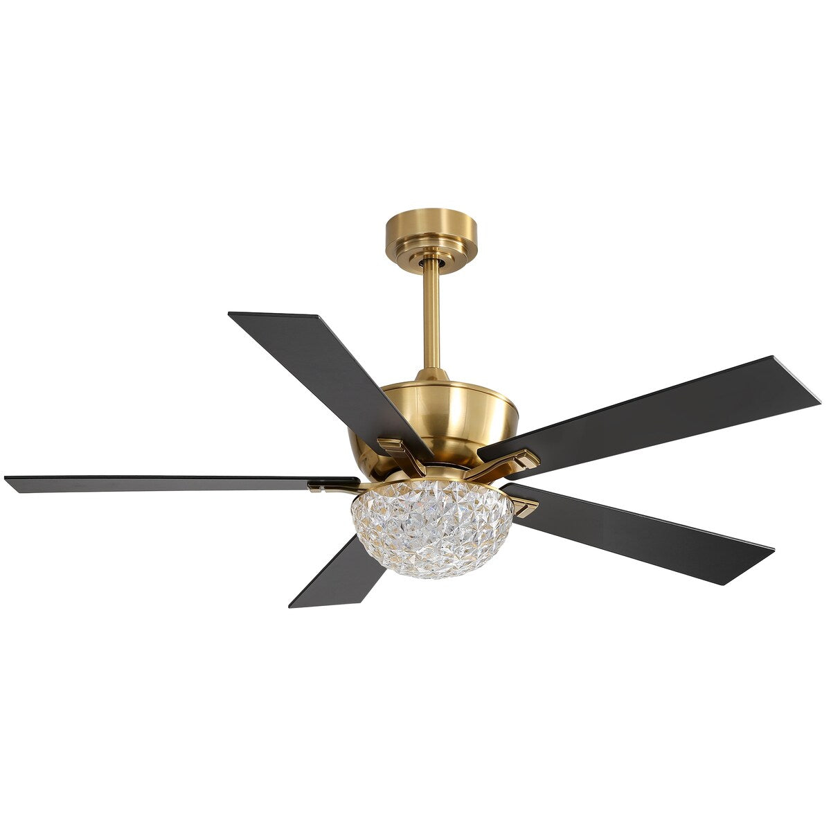 52-IN Chandelier LED Ceiling Fan with Light Kit and Remote(Gold )