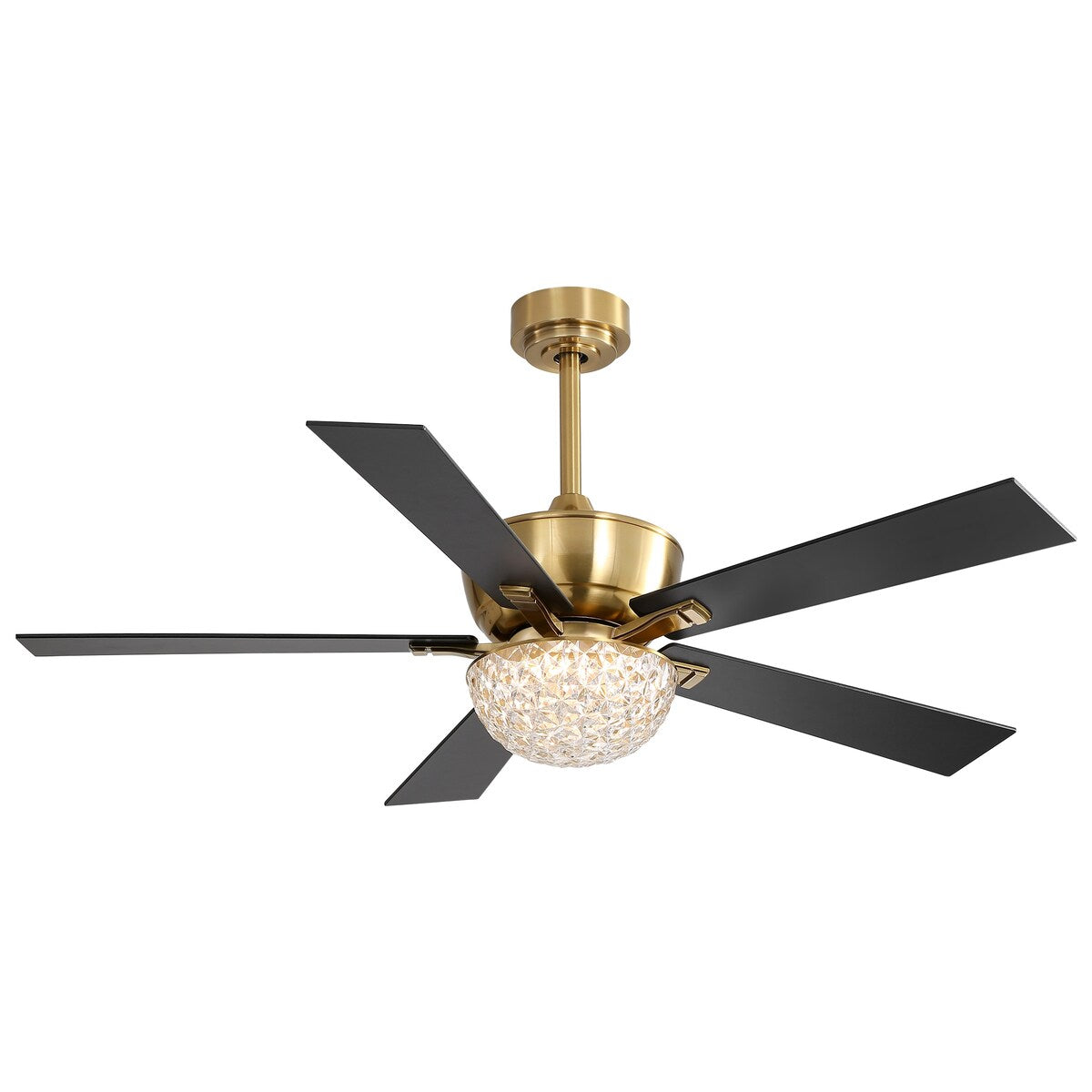 52-IN Chandelier LED Ceiling Fan with Light Kit and Remote(Gold )