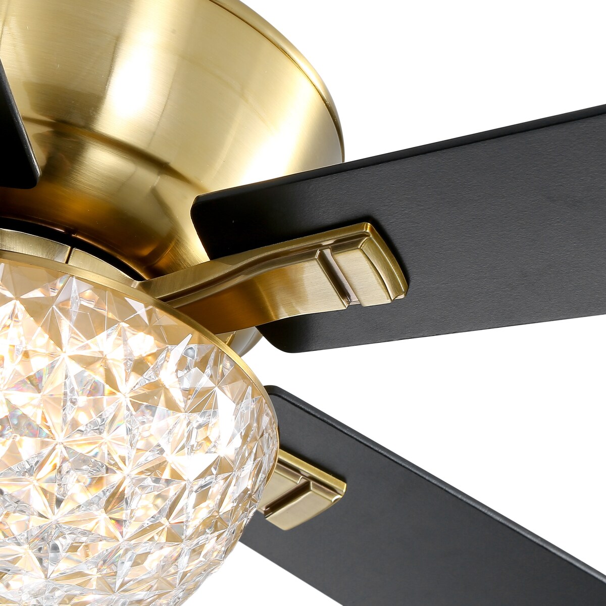 52-IN Chandelier LED Ceiling Fan with Light Kit and Remote(Gold )