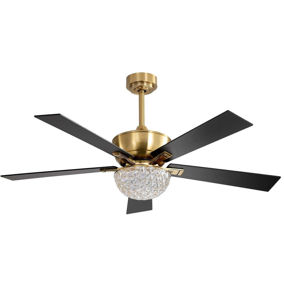 52-IN Chandelier LED Ceiling Fan with Light Kit and Remote(Gold )