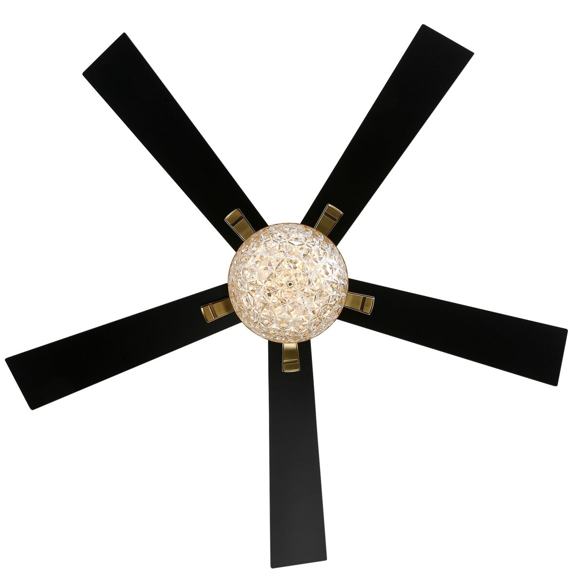 52-IN Chandelier LED Ceiling Fan with Light Kit and Remote(Gold )
