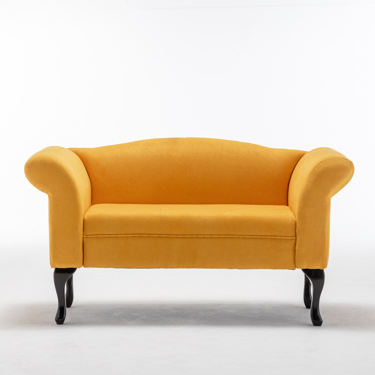 52 in. Velet Upholstered 2-Seater Loveseat with Wood Legs