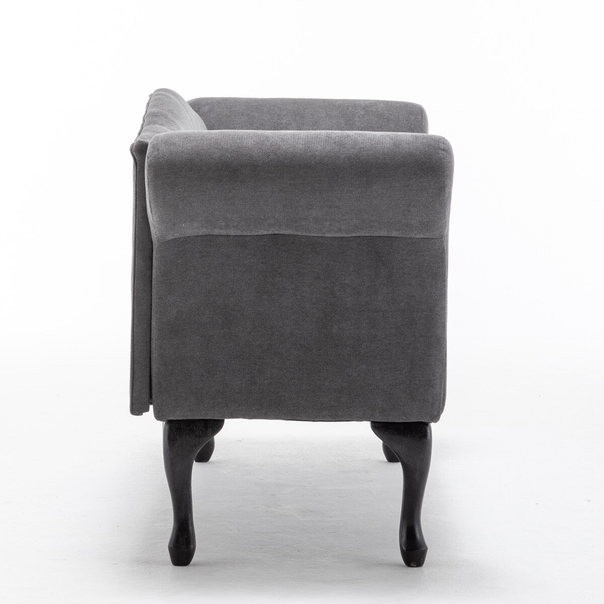 52 in. Velet Upholstered 2-Seater Loveseat with Wood Legs