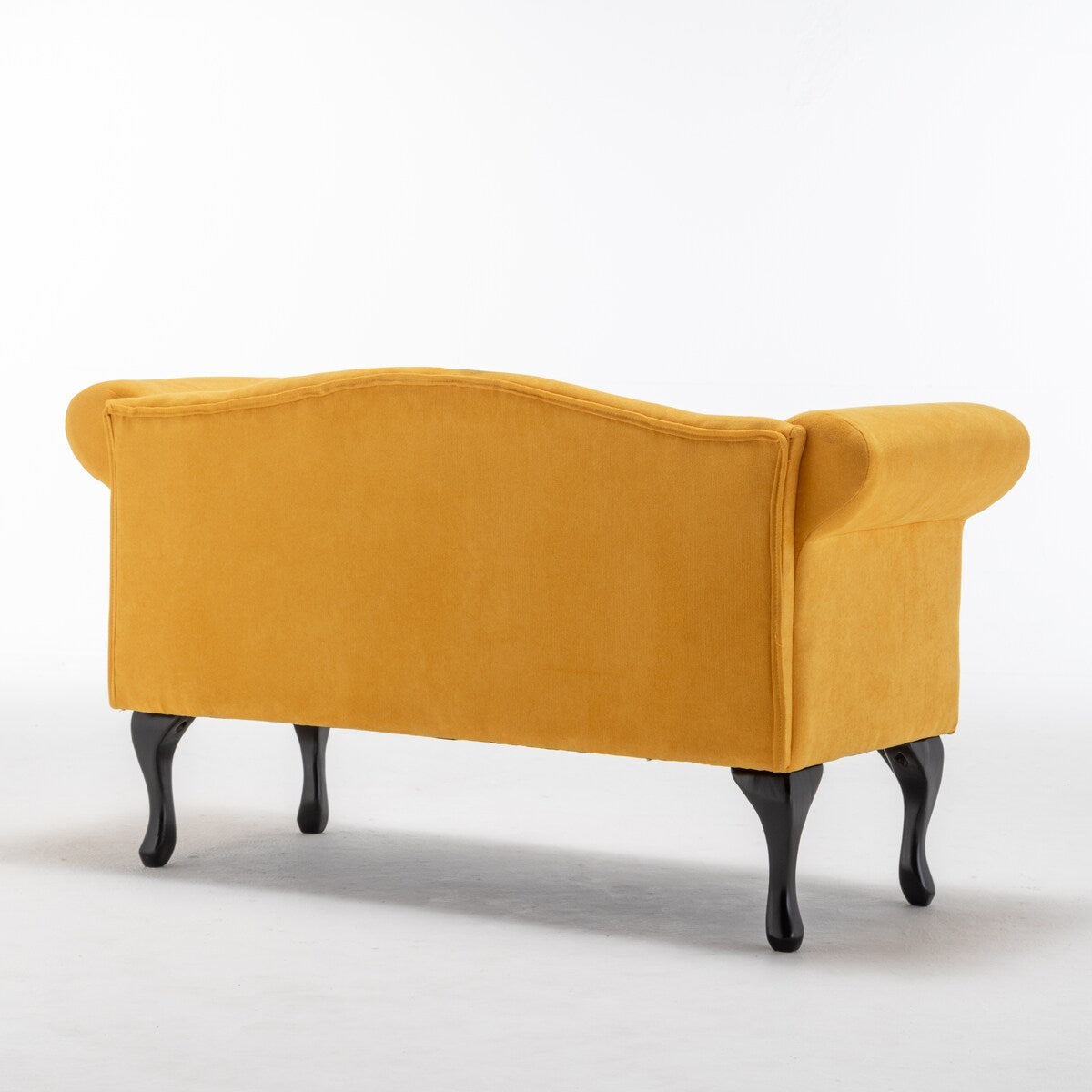 52 in. Velet Upholstered 2-Seater Loveseat with Wood Legs