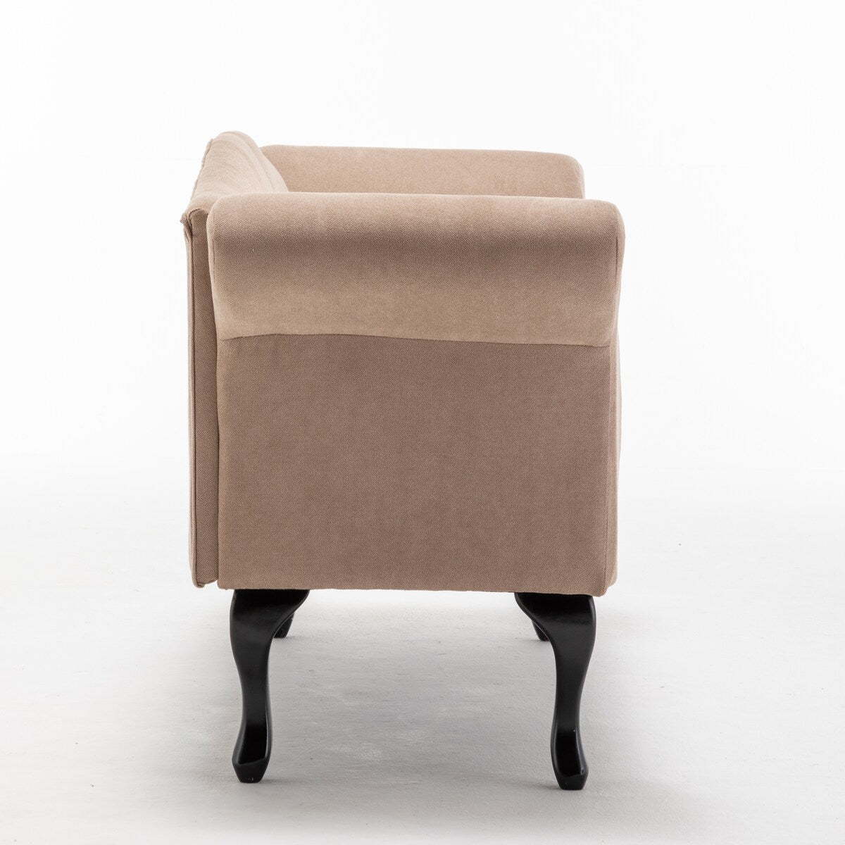 52 in. Velet Upholstered 2-Seater Loveseat with Wood Legs