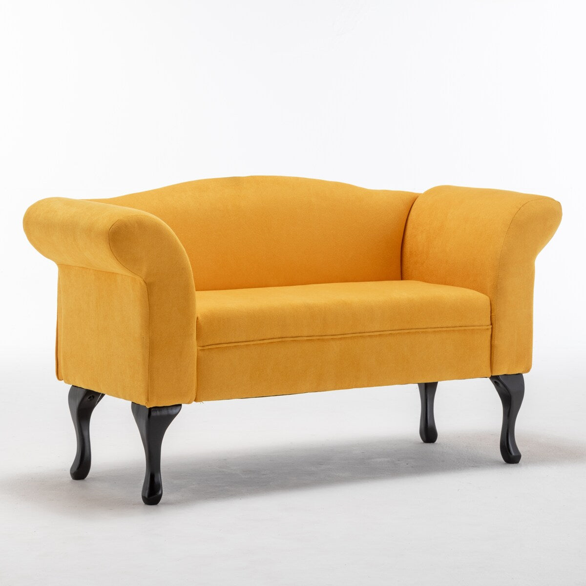 52 in. Velet Upholstered 2-Seater Loveseat with Wood Legs