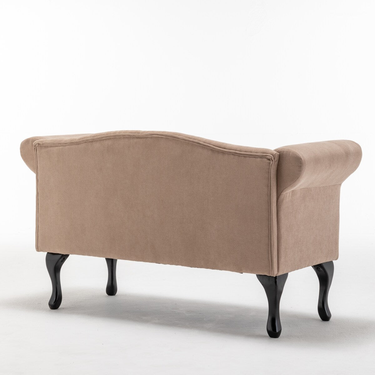 52 in. Velet Upholstered 2-Seater Loveseat with Wood Legs