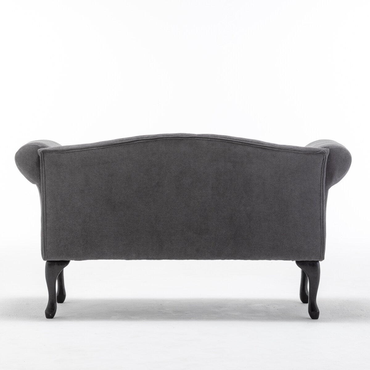 52 in. Velet Upholstered 2-Seater Loveseat with Wood Legs