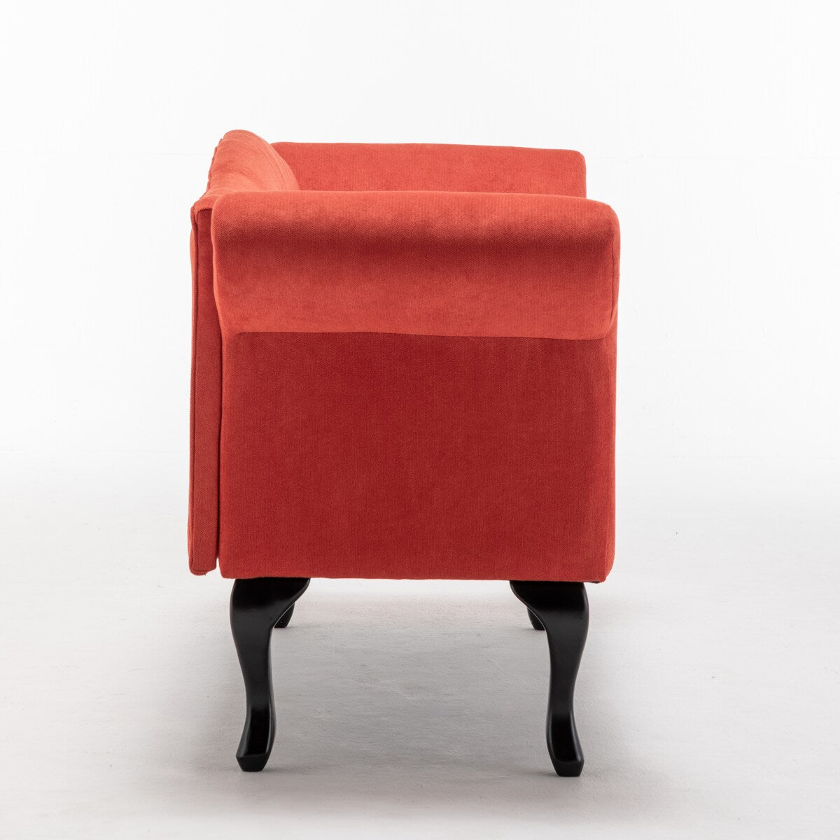 52 in. Velet Upholstered 2-Seater Loveseat with Wood Legs