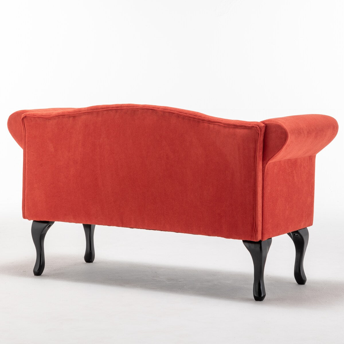 52 in. Velet Upholstered 2-Seater Loveseat with Wood Legs