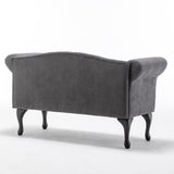 52 in. Velet Upholstered 2-Seater Loveseat with Wood Legs