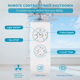 52 inch Chrome Reversible Ceiling Fan with Lights and Remote Control - 52 Inches