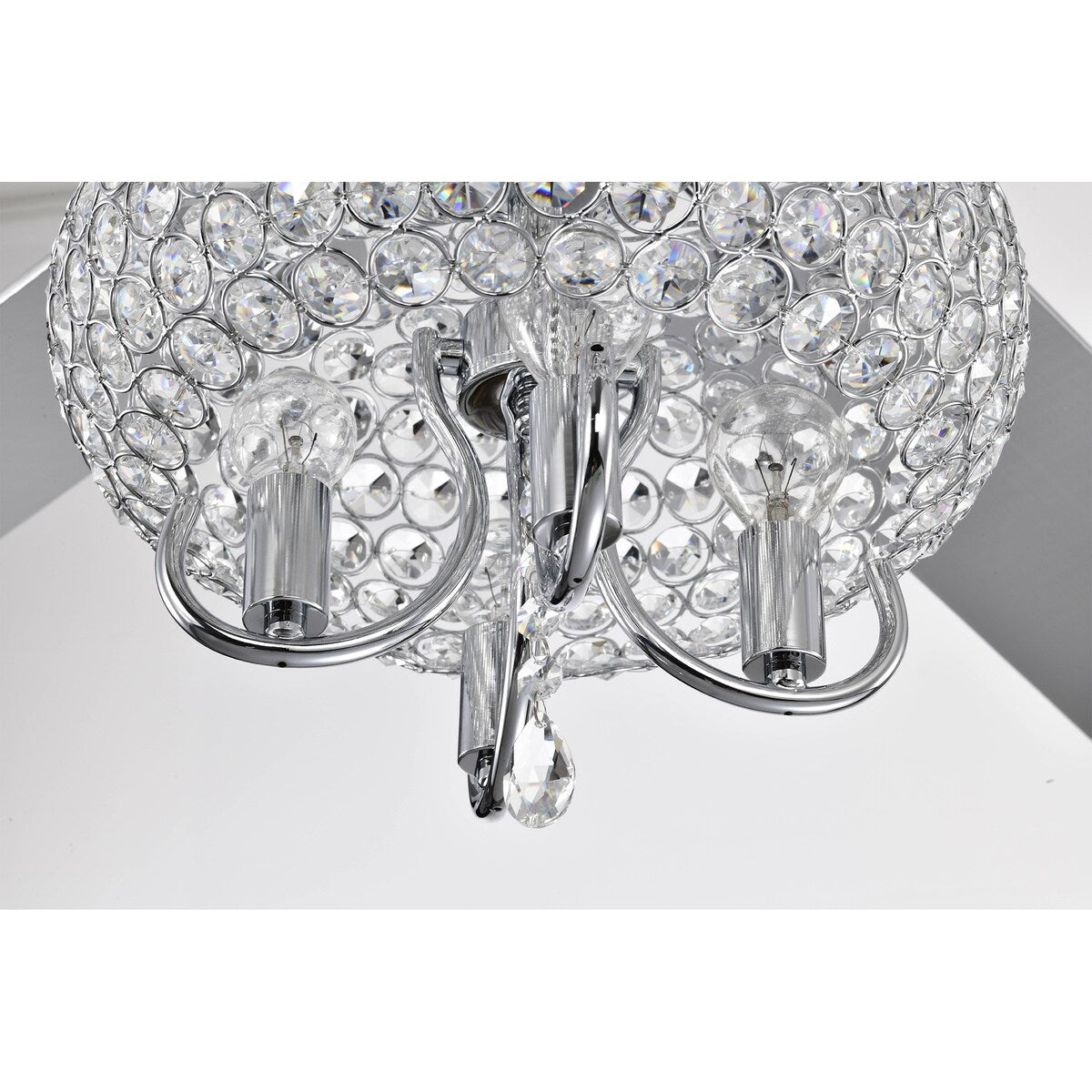 52 inch Crystal Ceiling Fan Lights with Reversible Blades