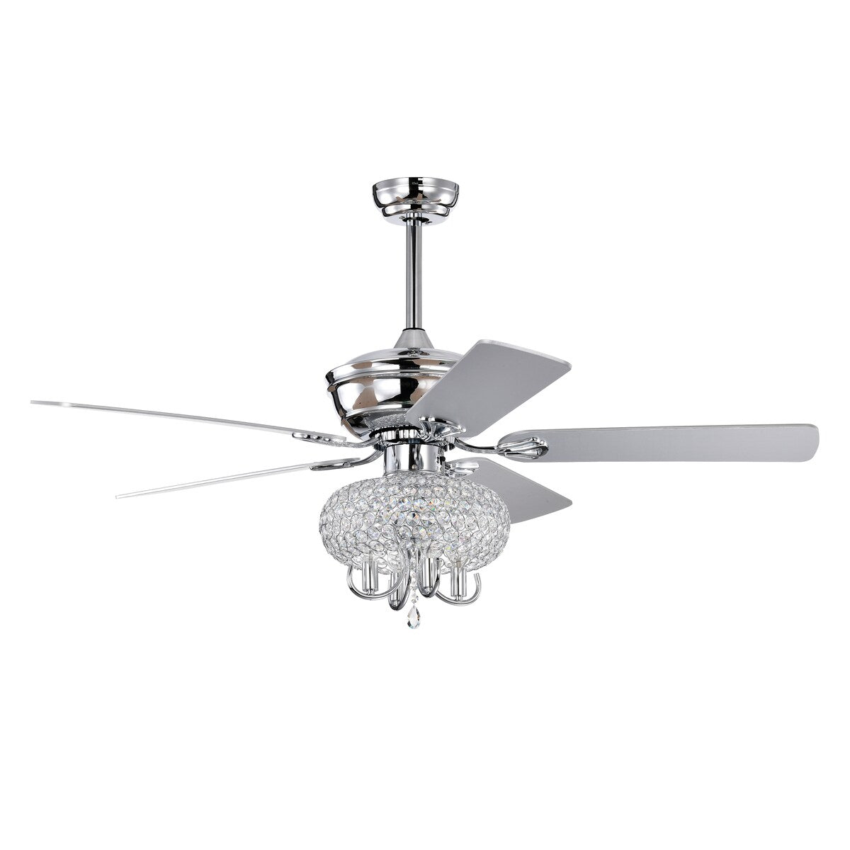 52 inch Crystal Ceiling Fan Lights with Reversible Blades