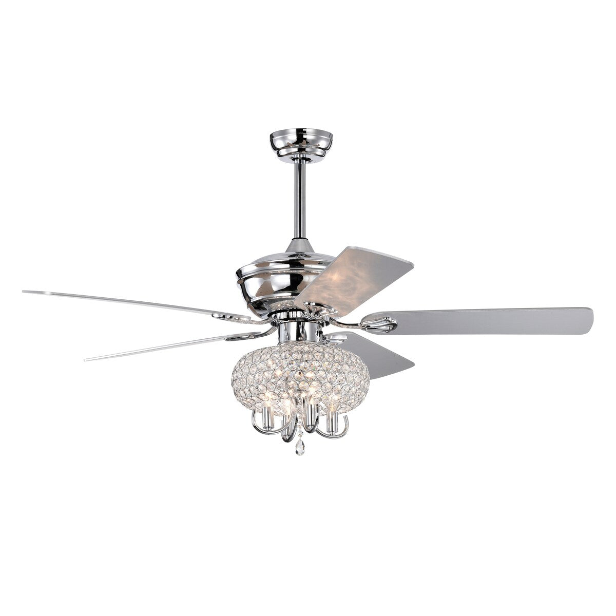 52 inch Crystal Ceiling Fan Lights with Reversible Blades