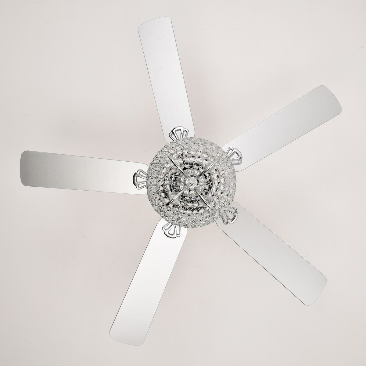 52 inch Crystal Ceiling Fan Lights with Reversible Blades