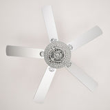 52 inch Crystal Ceiling Fan Lights with Reversible Blades