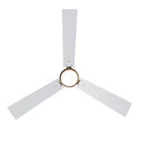 52" 3-Blade Flush Mount LED Ceiling Fan with Light and Pull Chain