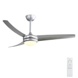 52" 3-Blade Reversible LED Ceiling Fan with Remote Control