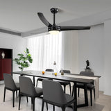 52" 3-Blade Reversible LED Ceiling Fan with Remote Control