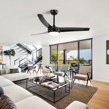 52" 3-Blade Reversible LED Ceiling Fan with Remote Control