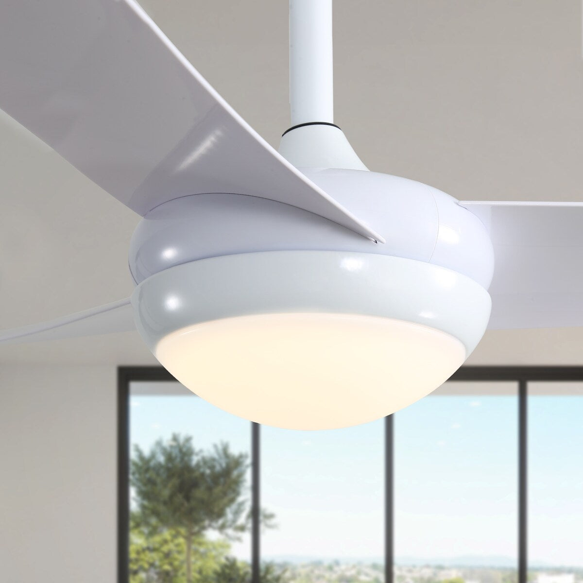 52" 3-Blade Reversible LED Ceiling Fan with Remote Control