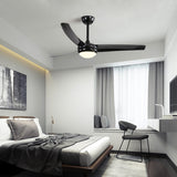 52" 3-Blade Reversible LED Ceiling Fan with Remote Control