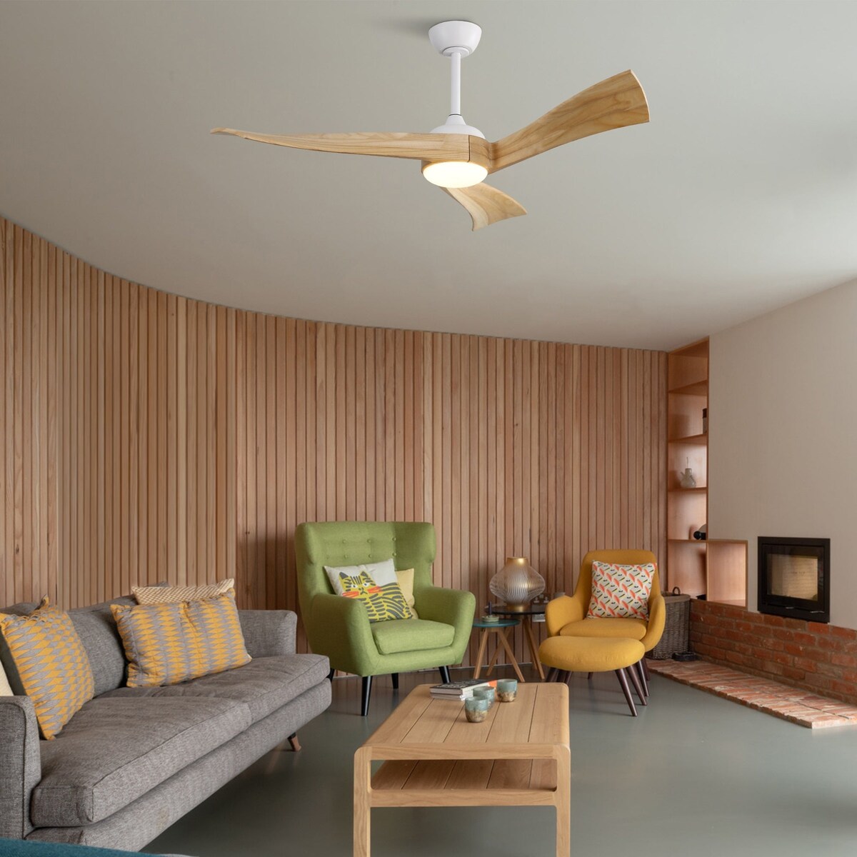 52" Ceiling Fan Light with 6 Speed Remote