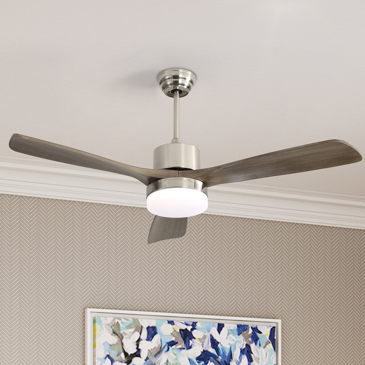 52" Ceiling Fan Light with Remote Control for Living Room