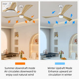52" Ceiling Fan with Lights Remote Control