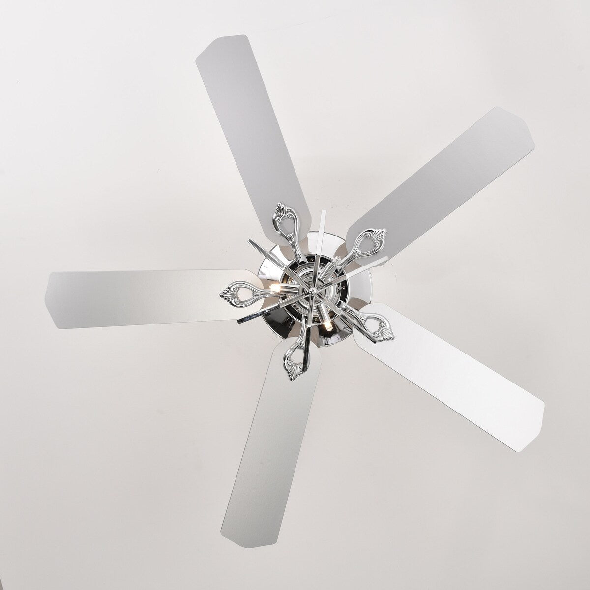 52" Dual Wood 5-Blade Lighted Indoor Ceiling Fan with Remote