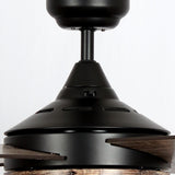 52" Farmhouse 3-Light Wooden 4-Blade Ceiling Fan with Remote