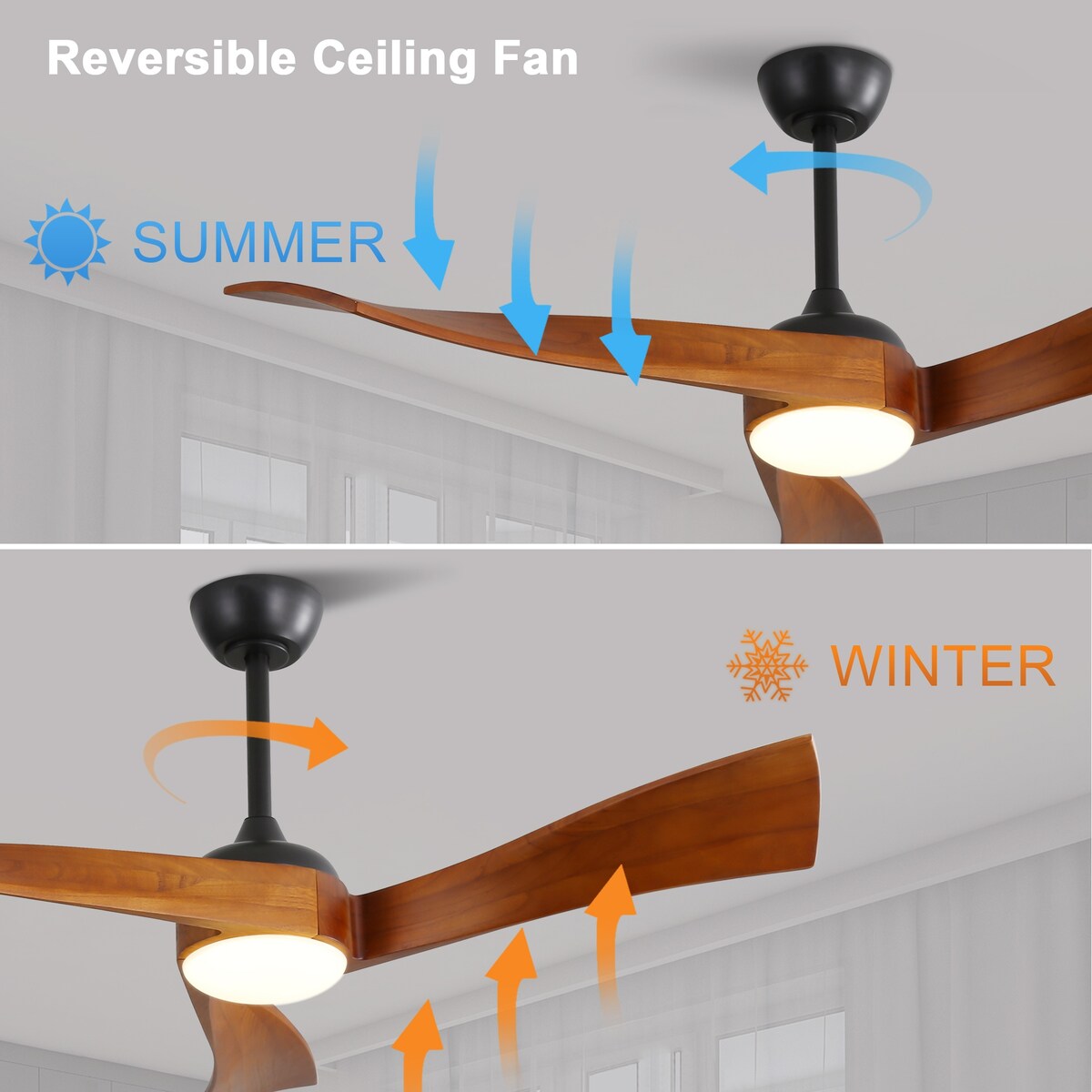 52" LED Ceiling Fan with Adjustable Brightness