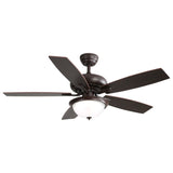 52" Modern Crystal Ceiling Fan with Light and Remote Control