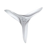 52" Modern Silver ABS 3-Blade Outdoor Ceiling Fan without Light