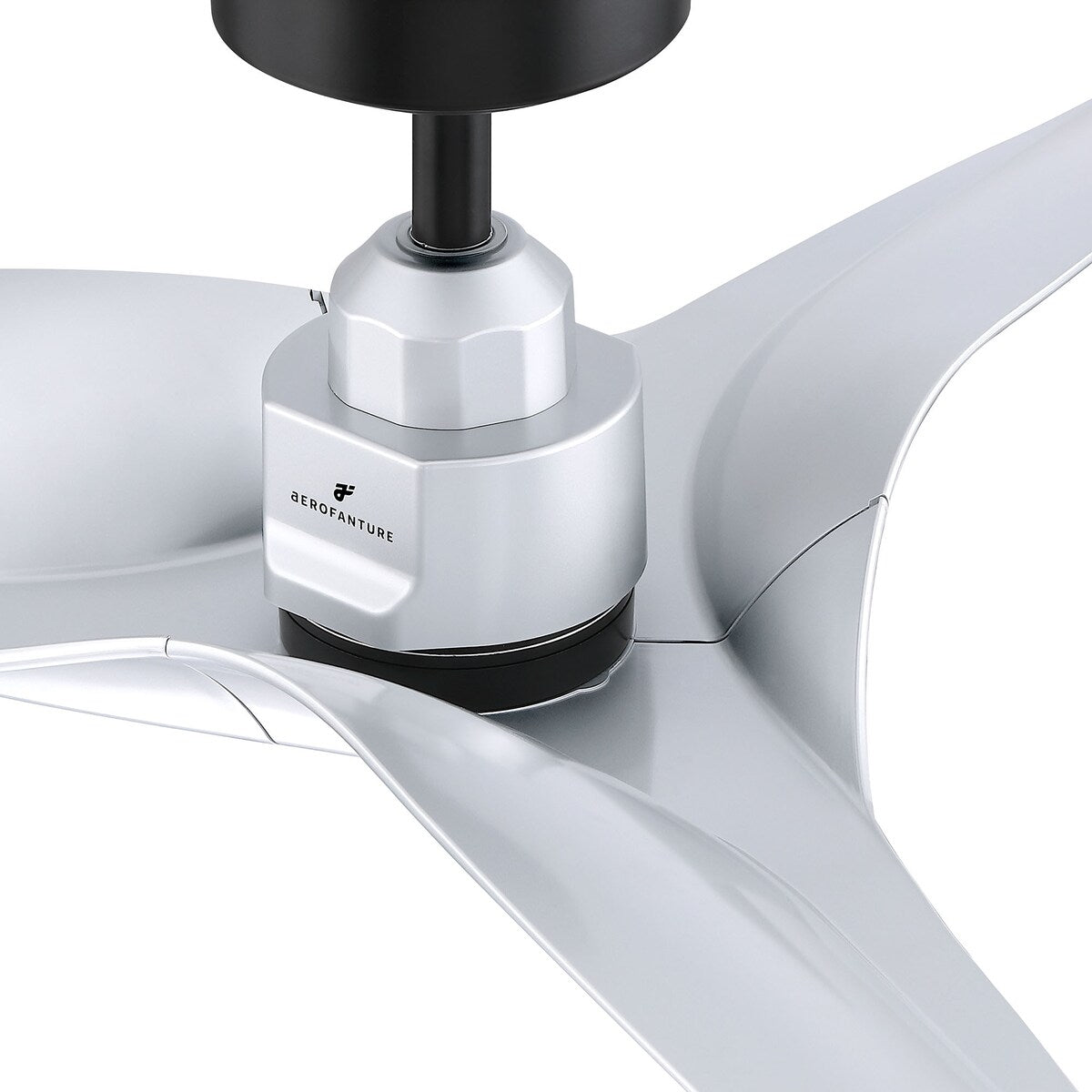 52" Modern Silver ABS 3-Blade Outdoor Ceiling Fan without Light