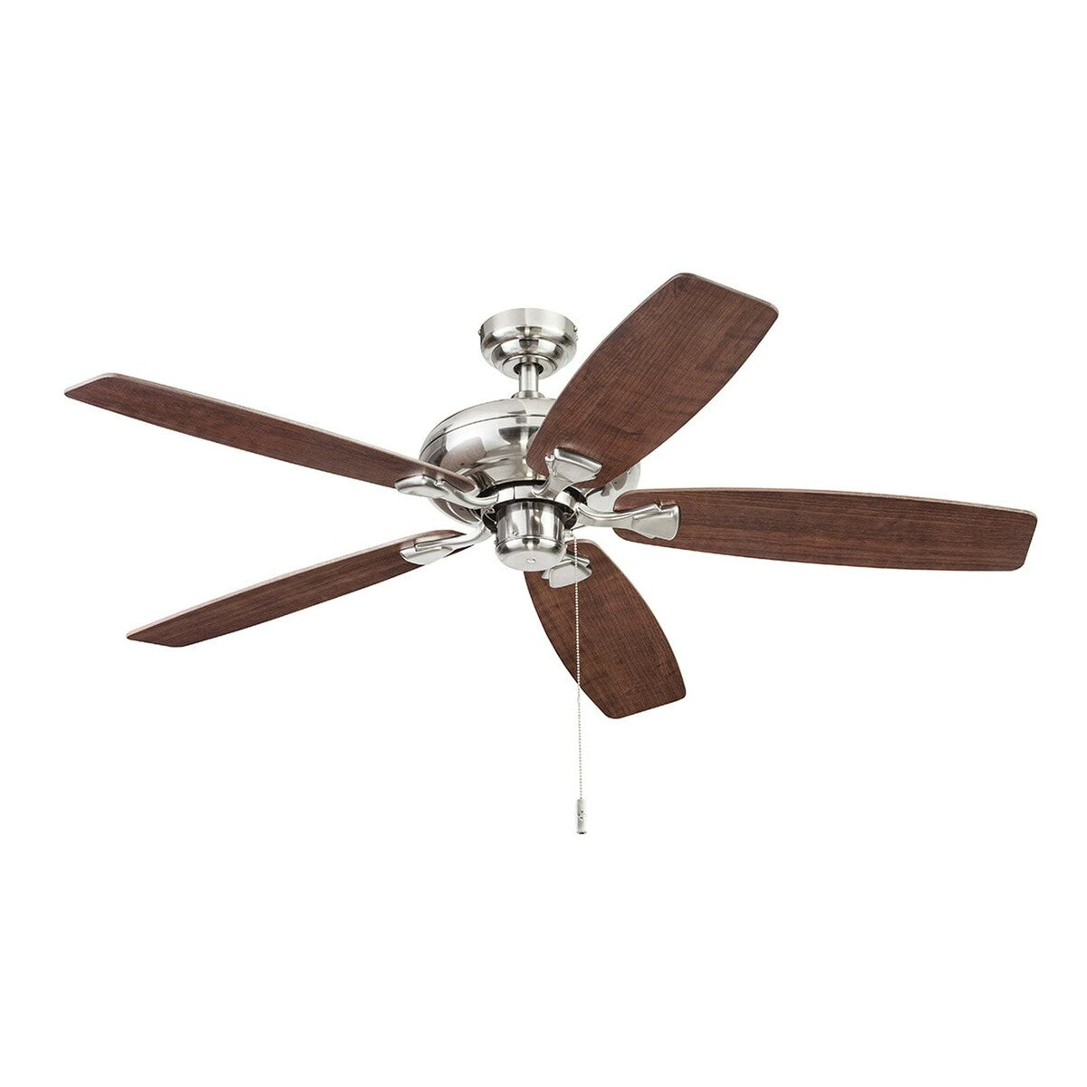 52" Satin Nickel 5-Blade Bowl Ceiling Fan