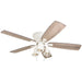 52" The Gray Barn Houghton Coastal Indoor LED Ceiling Fan with Pull Chains 5 Reversible Blades - 52