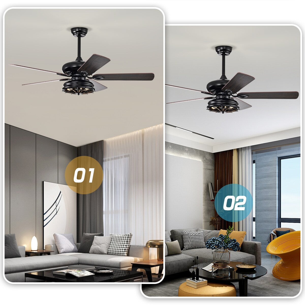 52'' Farmhouse Ceiling Fan