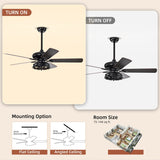 52'' Farmhouse Ceiling Fan