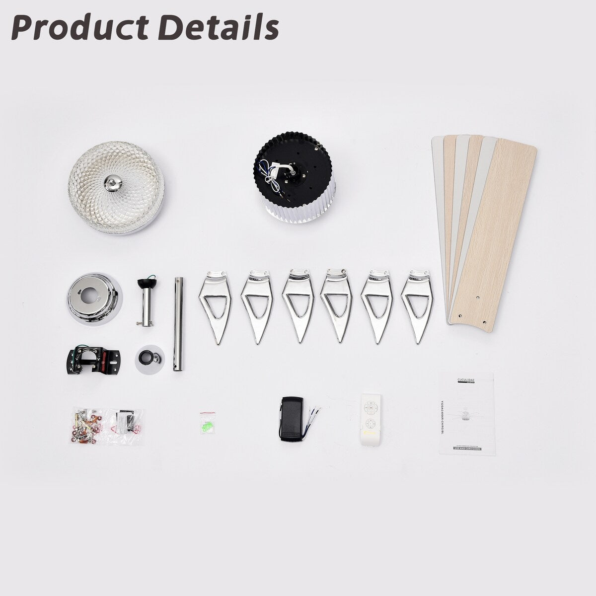 52'' Modern Ceiling Fans with Remote