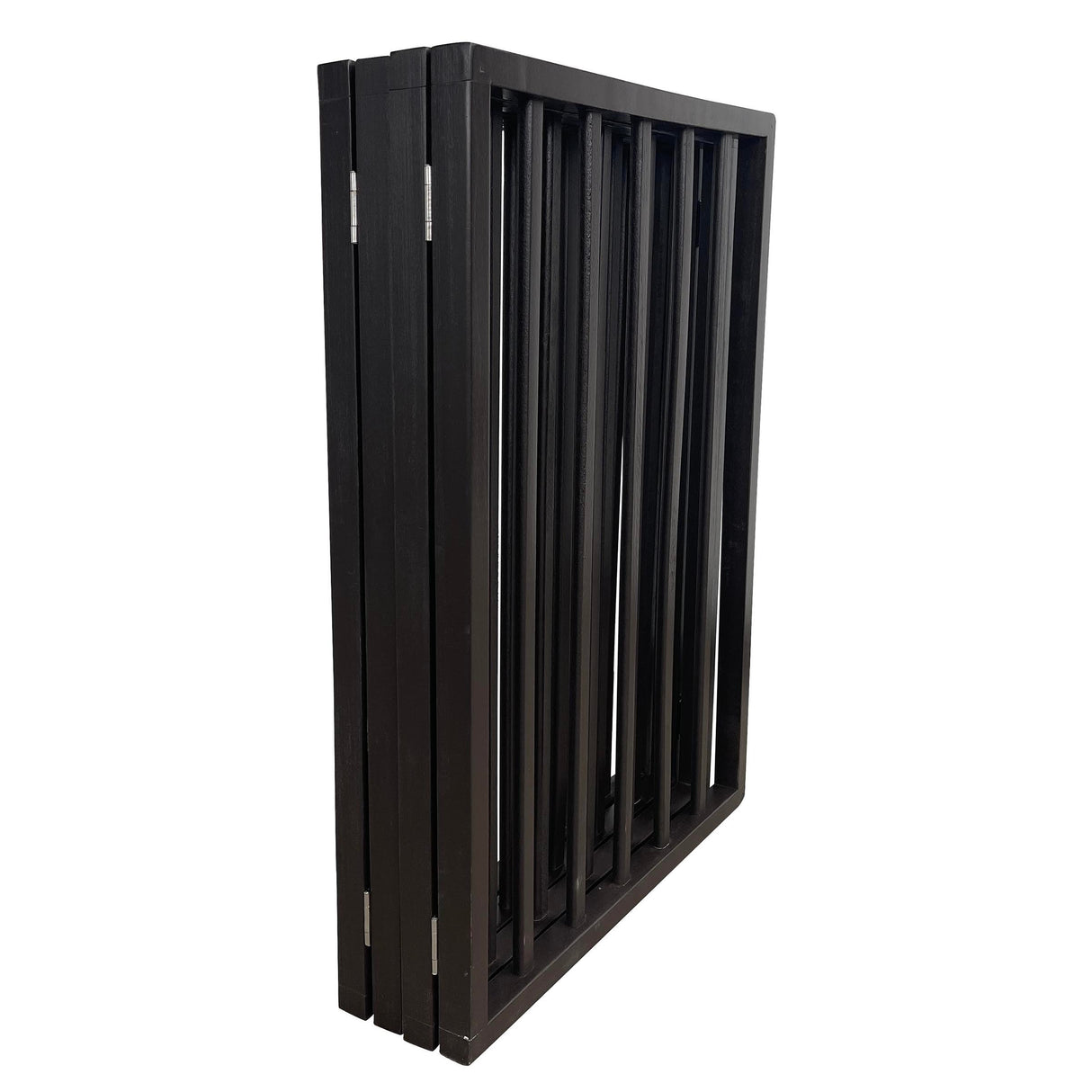 54 inch Freestanding 3-Panel Folding Wood Pet Gate - Brown - 54"Lx1"Wx24"H