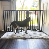 54 inch Freestanding 3-Panel Folding Wood Pet Gate - Brown - 54"Lx1"Wx24"H