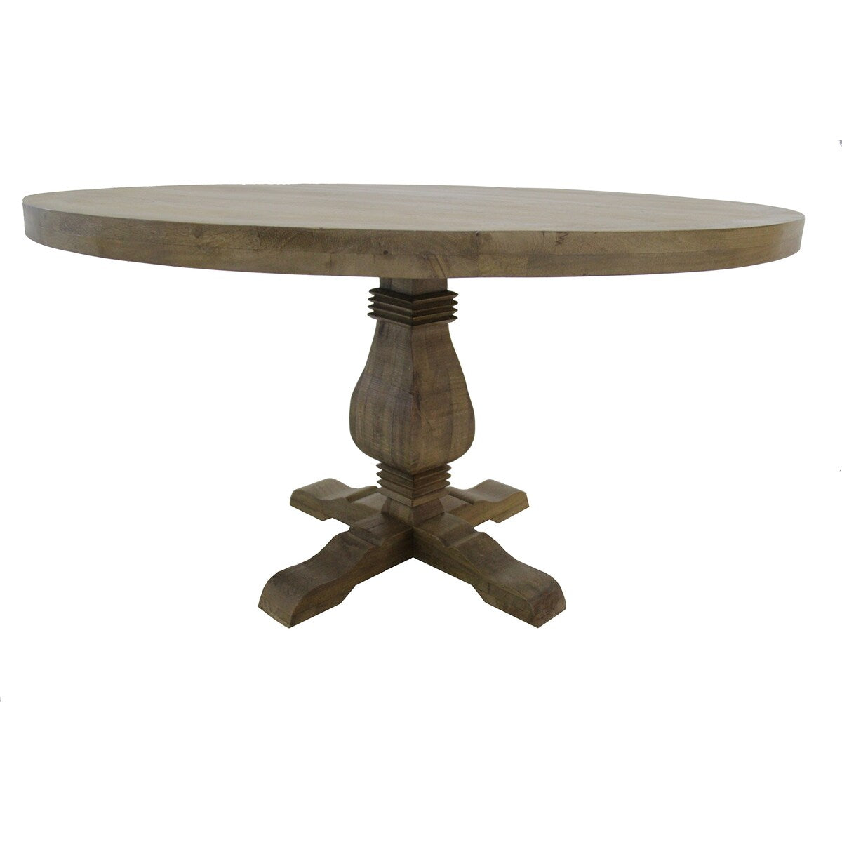 54 wide Round Dining Table in Natural wood finish - 54" x 54" x 30"