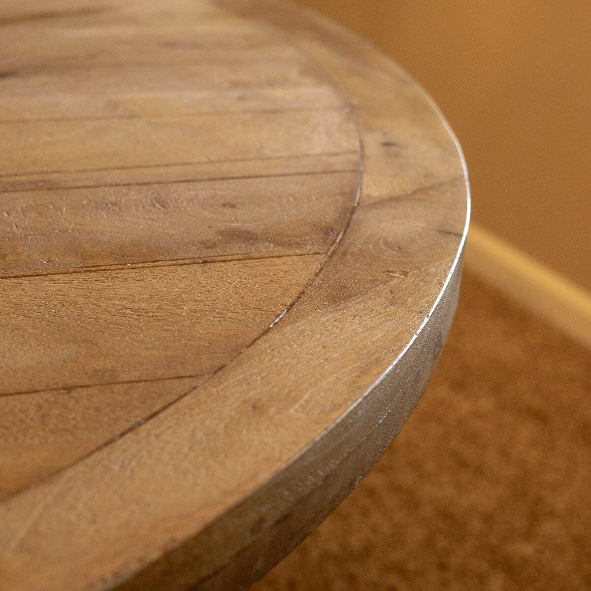54 wide Round Dining Table in Natural wood finish - 54" x 54" x 30"