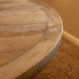 54 wide Round Dining Table in Natural wood finish - 54" x 54" x 30"