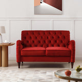 54" Americana Sofa 2 Seater for Living Room, Apartment, Office, Tufted Back Sofa, Sloped Arm Sofa, Multiple Cushions Sofa