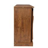 54" Farmhouse Sliding Barn Door TV Stand - 54 inches in width