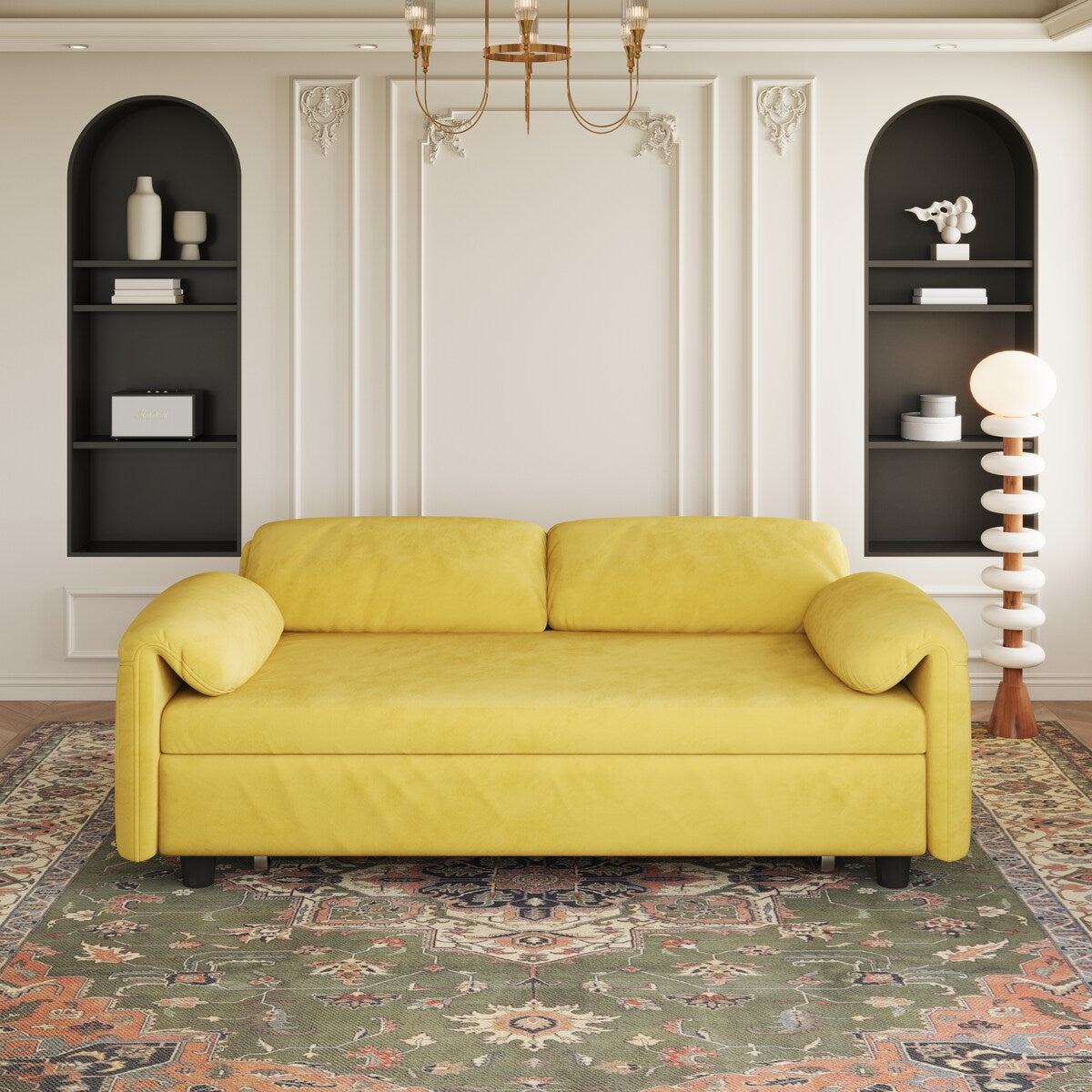 54"Sofa Bed,Sleeper Sofa- 2 in 1 Pull Out Couch Bed for Living Room,Sofa Sleeper with Pull Out Bed
