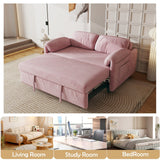 54"Sofa Bed,Sleeper Sofa- 2 in 1 Pull Out Couch Bed for Living Room,Sofa Sleeper with Pull Out Bed